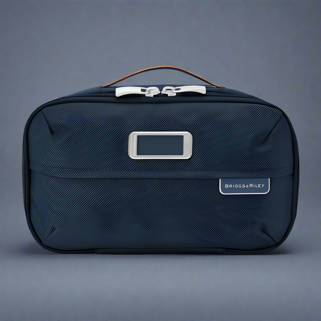 Briggs & Riley Baseline Expandable Essentials Toiletry Kit (Free Monogram)- BL115X Navy