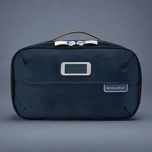 Briggs & Riley Baseline Expandable Essentials Toiletry Kit (Free Monogram)- BL115X Navy