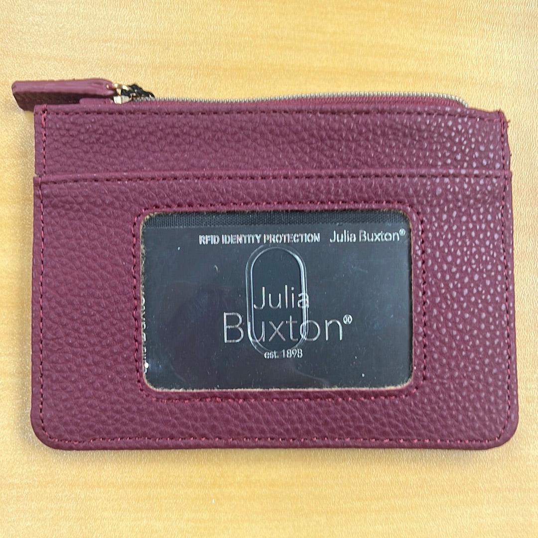 On Sale- Julia Buxton Textured RFID Pik-Me-Up Slot Coin Pouch