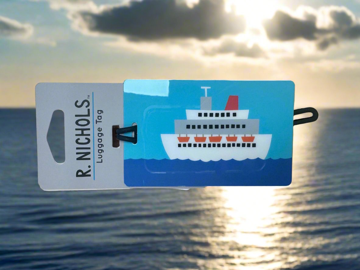 R. NICHOLS Placard Luggage Tag Cruise Ship