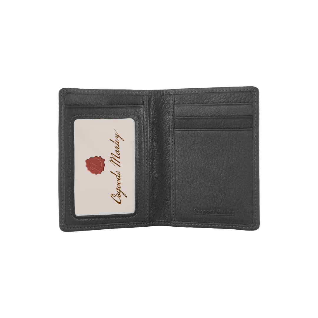 Osgoode Marley RFID ID Card Case Leather Wallet- 1220 Black