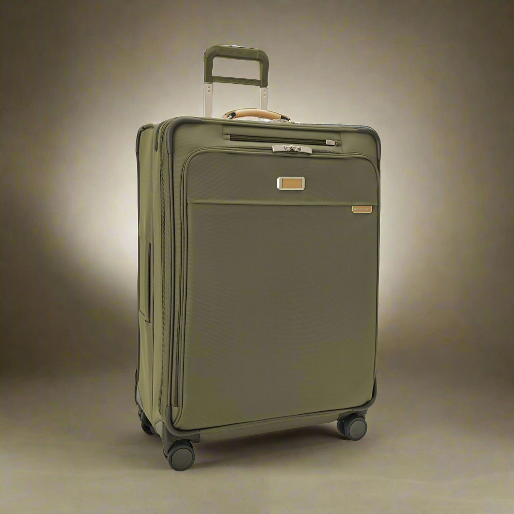 Briggs & Riley Baseline 29” Softside Expandable Spinner with Suiter (Free Monogram)- BLU129CXSP Olive