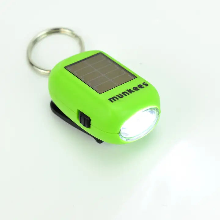 AceCampMini Solar Dynamo Led Flashlight- $15 Neon Green