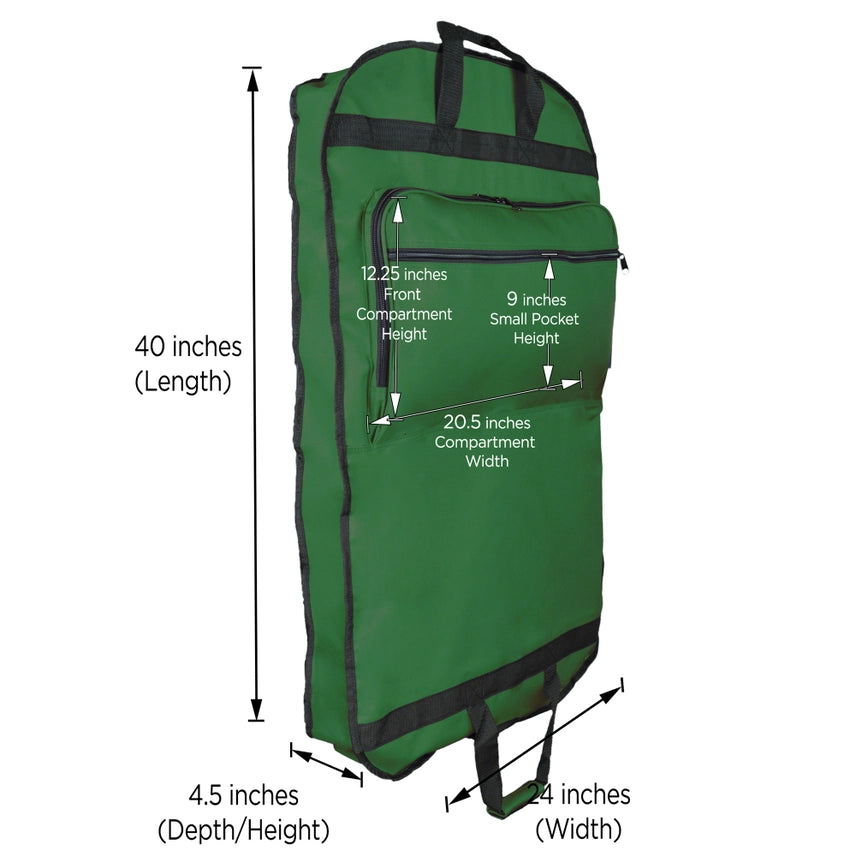 Dalix 39" Garment Bag Cover For Suits and Dresses W Pockets