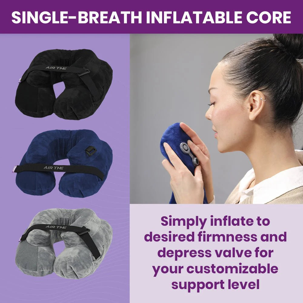 Cabeau® AirTNE™ inflatable neck pillow