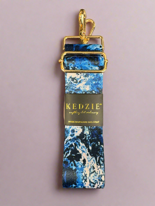 Kedzie Bag Straps- Assorted Designs Blue Marble