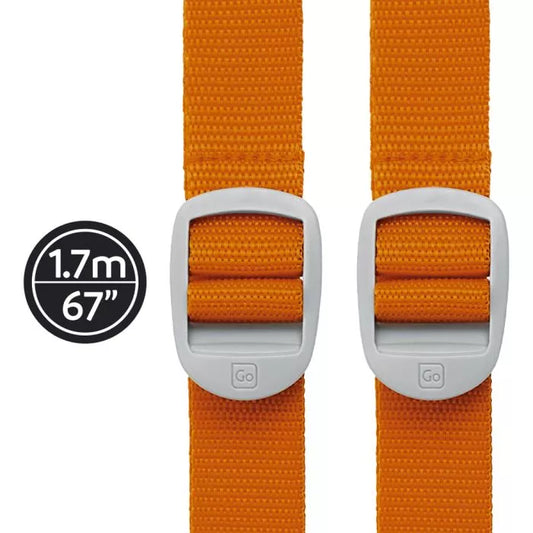 Go Travel Twin Luggage Straps Orange