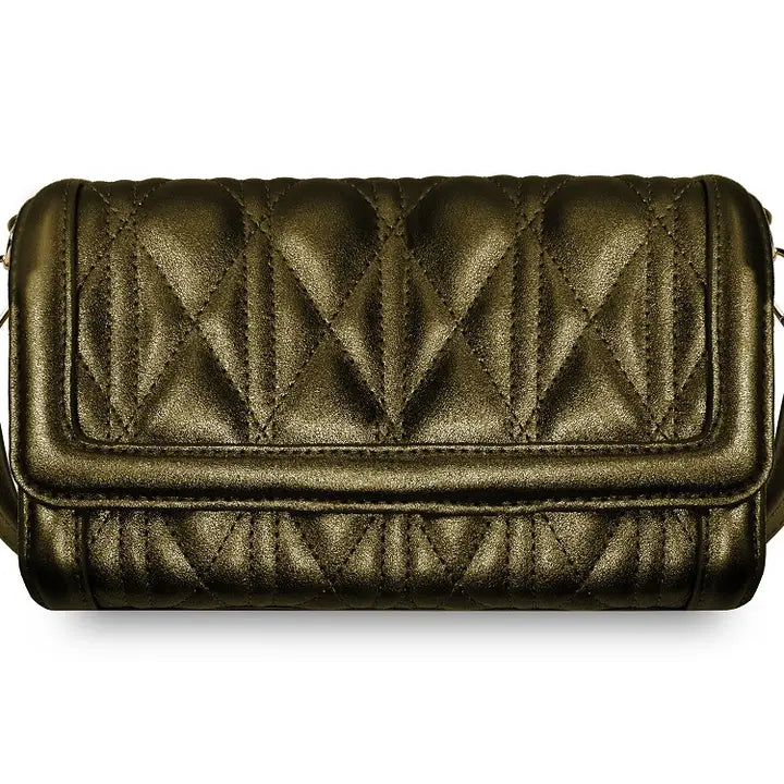 Save The Girls Vegan Cleo RFID Touchscreen Phone Crossbody Olive