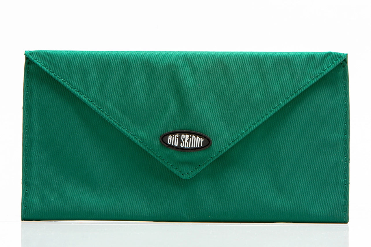 Big Skinny RFID Blocking Slimvelope Trifold Wallet Verdant Green