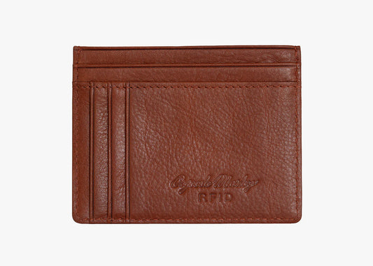 Osgoode Marley Leather RFID Front Pocket Card Wallet- 1258 Brandy