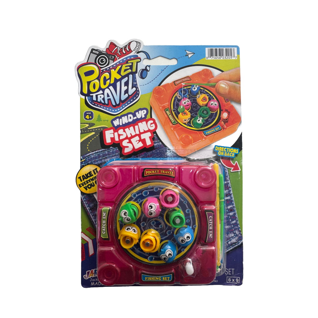 Pocket Travel Game Fishing- Pink