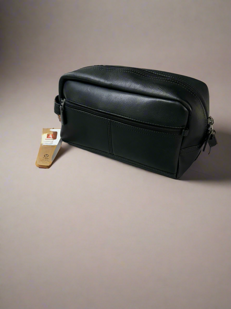 Dorado Leather Shave Kit Black