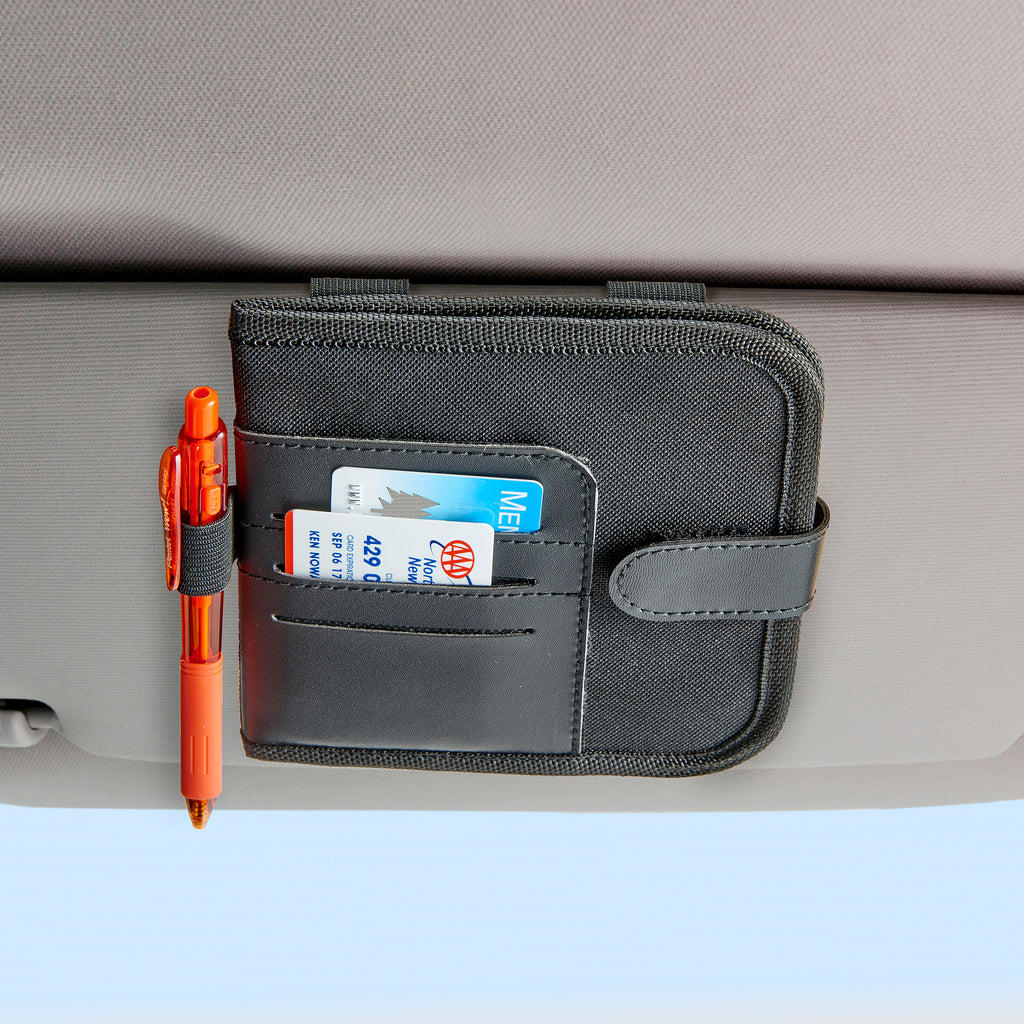 High Road Vehicle Card & Document Holder (Visor) Black