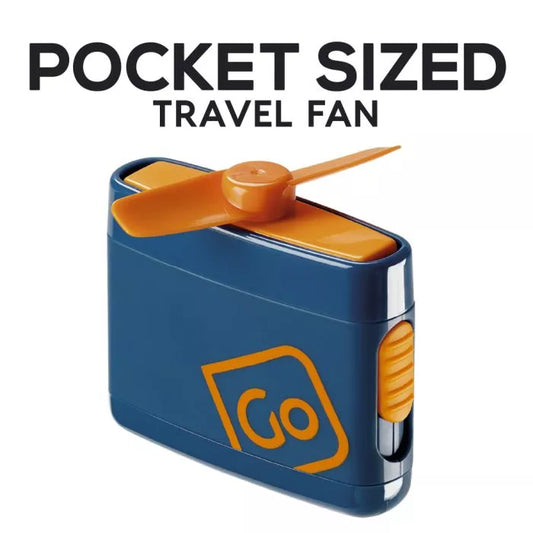 Go Travel Pocket Sized Travel Fan Blue