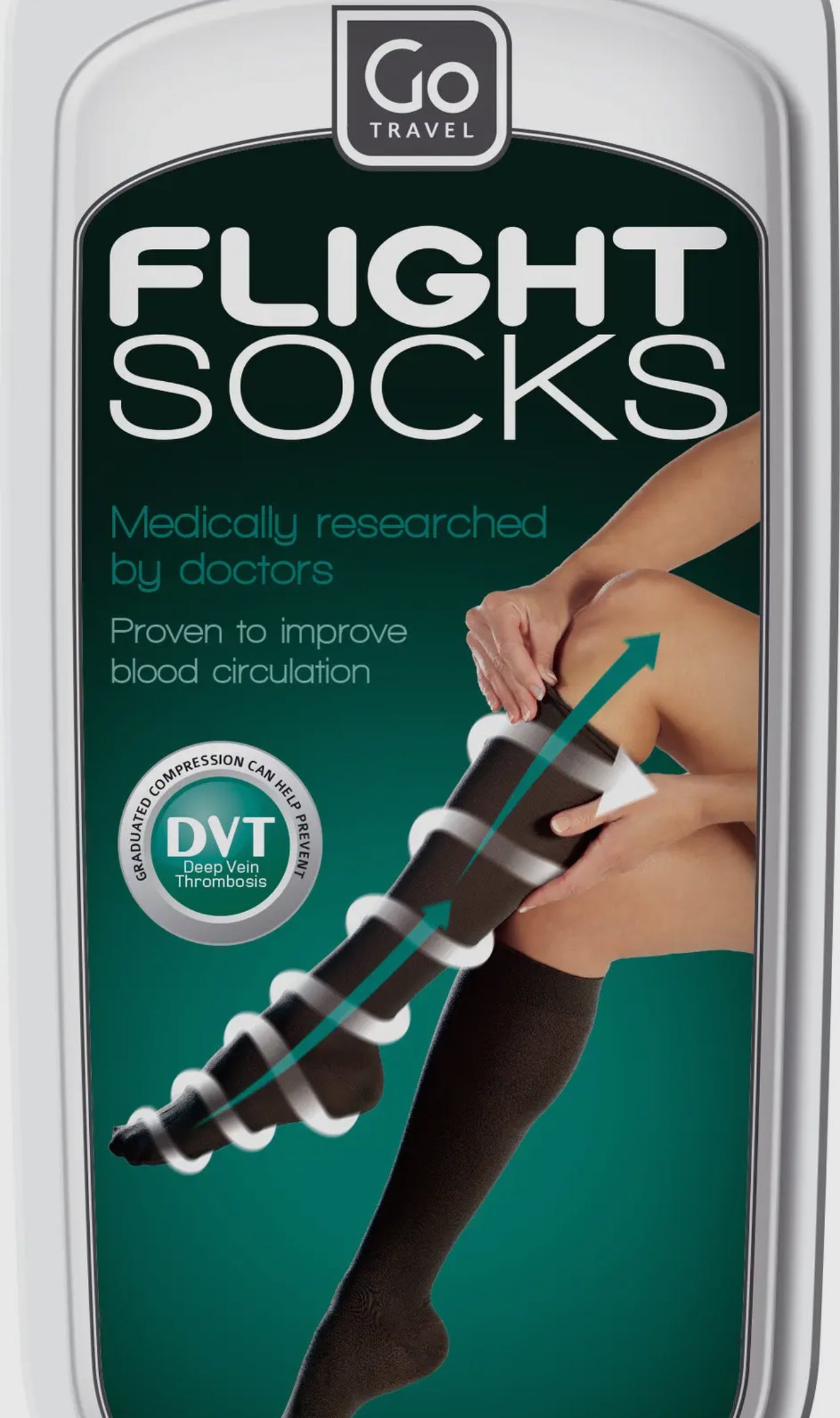 Go Travel Flight Socks Black