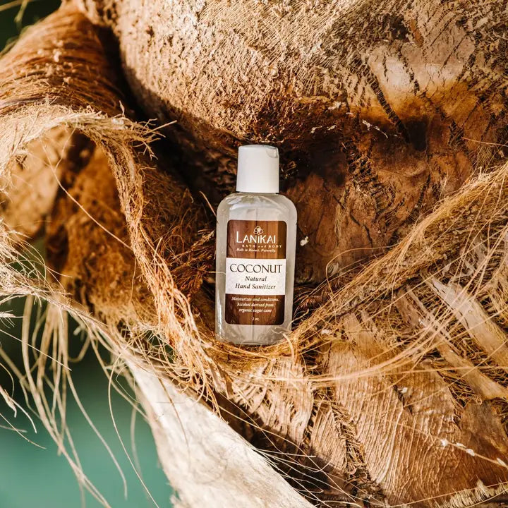 Lanikai Natural Hand Sanitizer Gel- 2 oz Travel Size Coconut