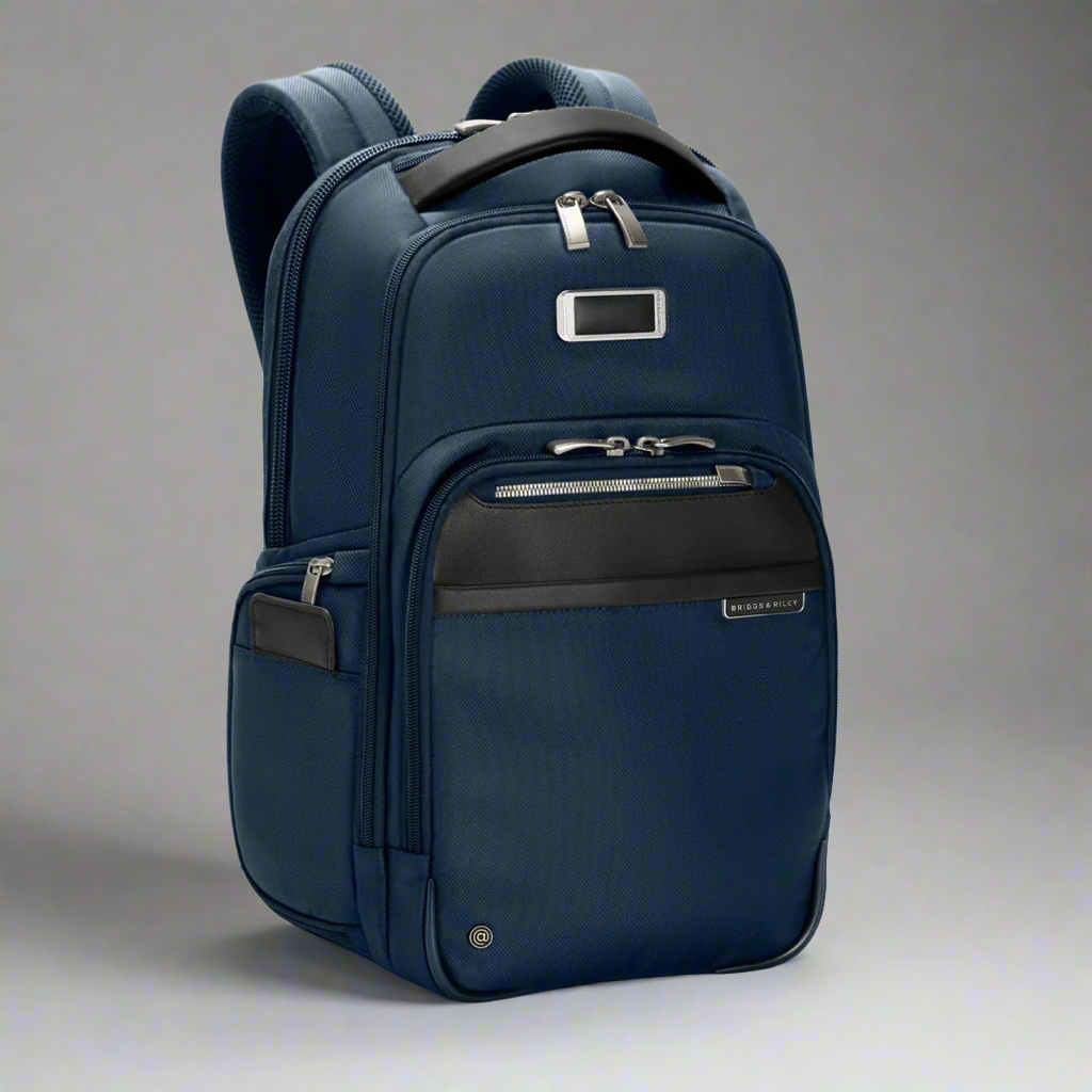 Briggs & Riley @WORK Medium RFID Laptop Backpack (Free Monogram)- KK522 Navy