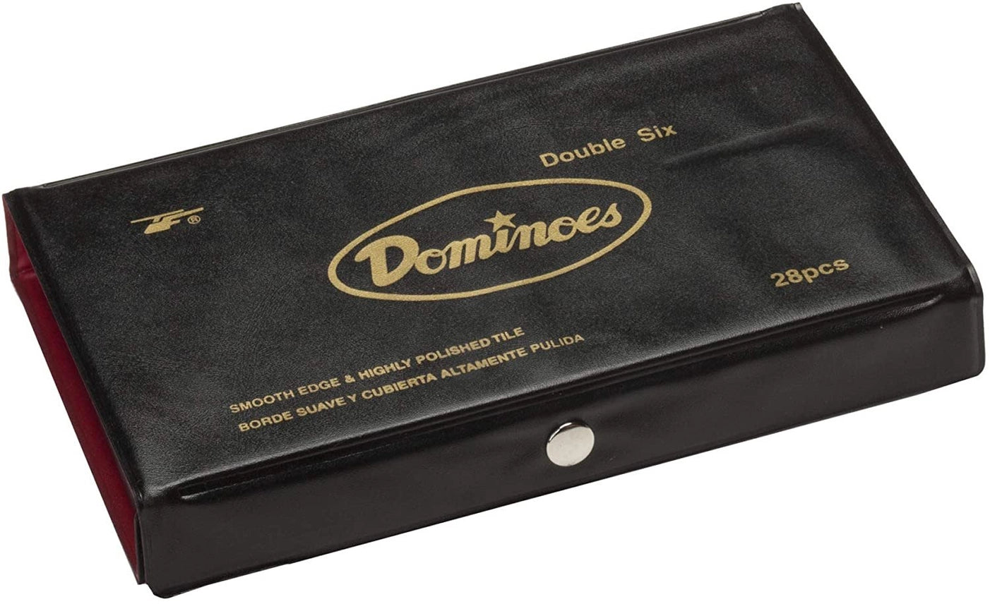 WE Games - Double Six Dominoes with Spinners - Ivory Tiles, Club Size