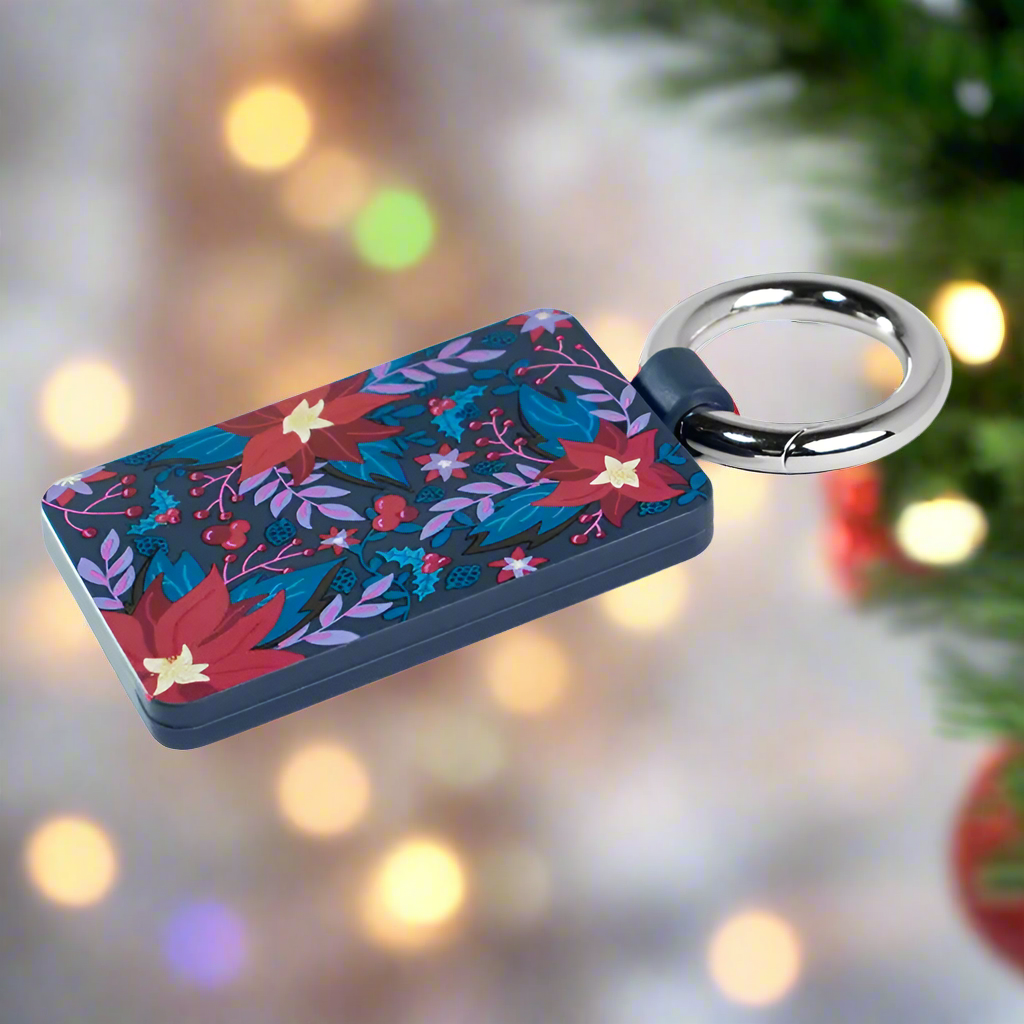 Bagnet Magnetic Bag Clip- Silicone Designs Boughs of Holly