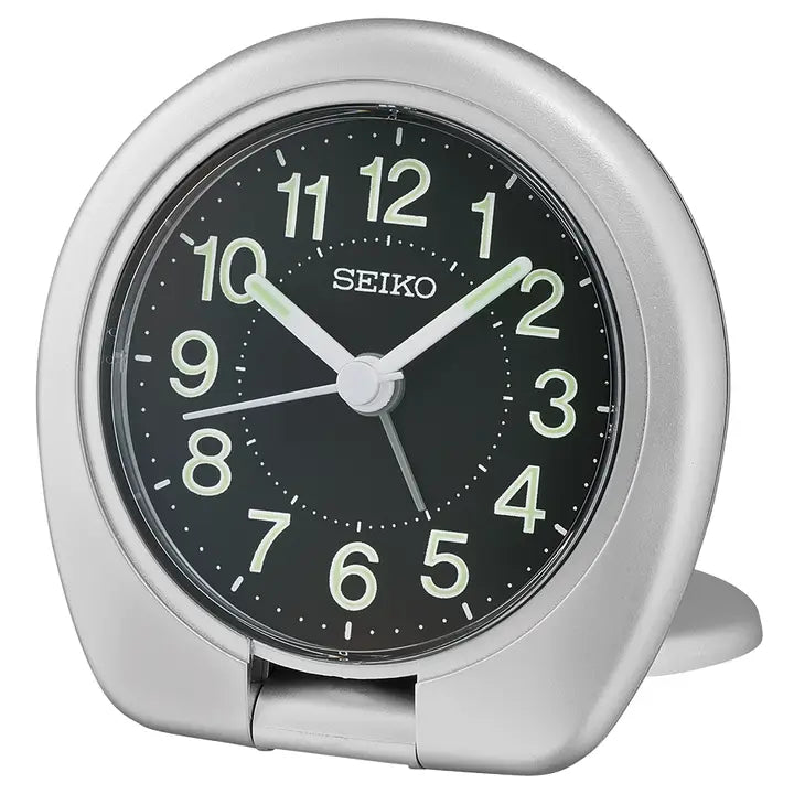 Seiko Travel Alarm Clock Silver