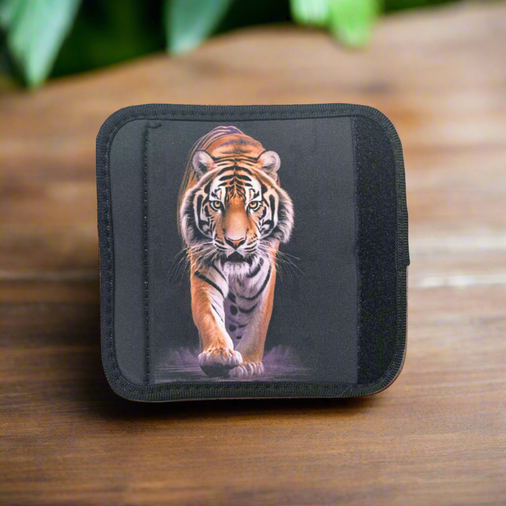 Large Luggage Handle Wrap/Identifier- 5.4 x 5.4 Tiger