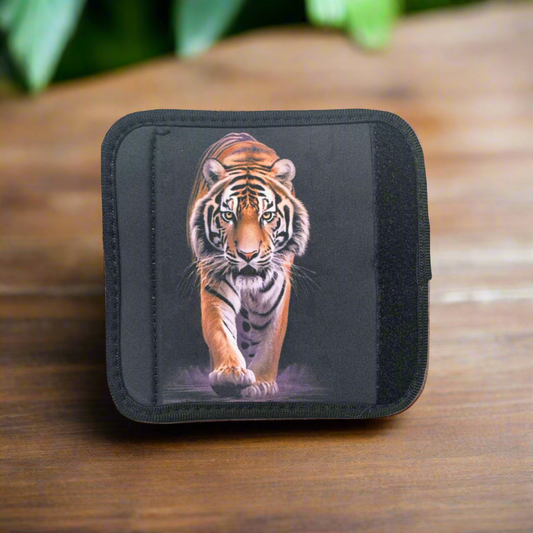 Large Luggage Handle Wrap/Identifier- 5.4 x 5.4 Tiger