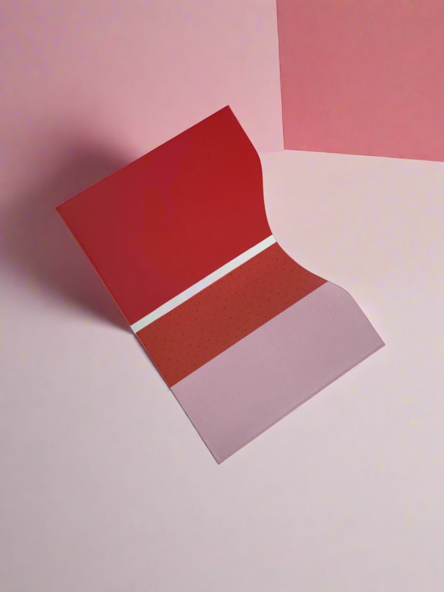 RFID Blocking Passport Sleeve (1 sleeve)- Abstract Collection Red Pink White- Horizontal