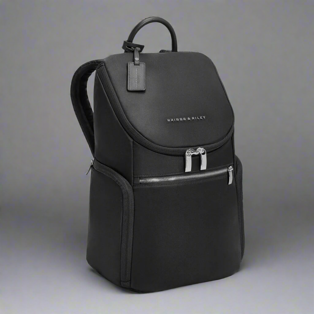 Briggs & Riley Rhapsody U-Zip RFID Laptop Backpack (Free Monogram)- PK225 Black