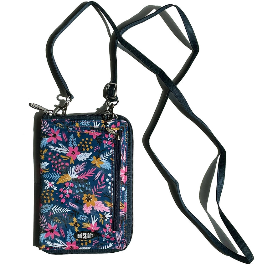 *NEW* Big Skinny RFID Blocking Cambridge Crossbody Phone Wallet Hands-Free