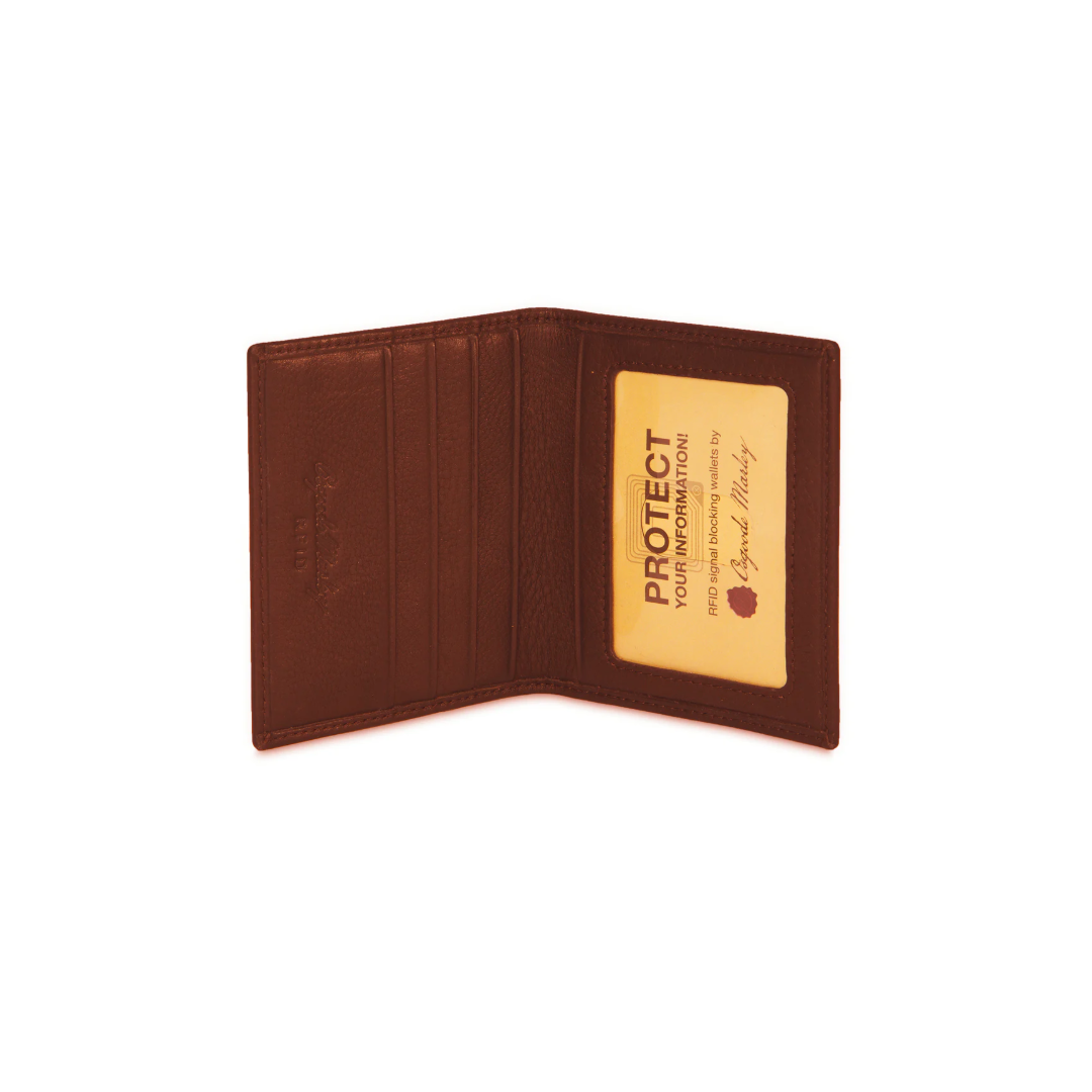 Osgoode Marley Leather RFID Card Case Wallet- 1204 Brandy
