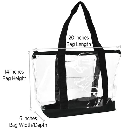 Dalix Clear Shopping Tote