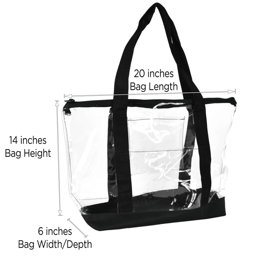 Dalix Clear Shopping Tote
