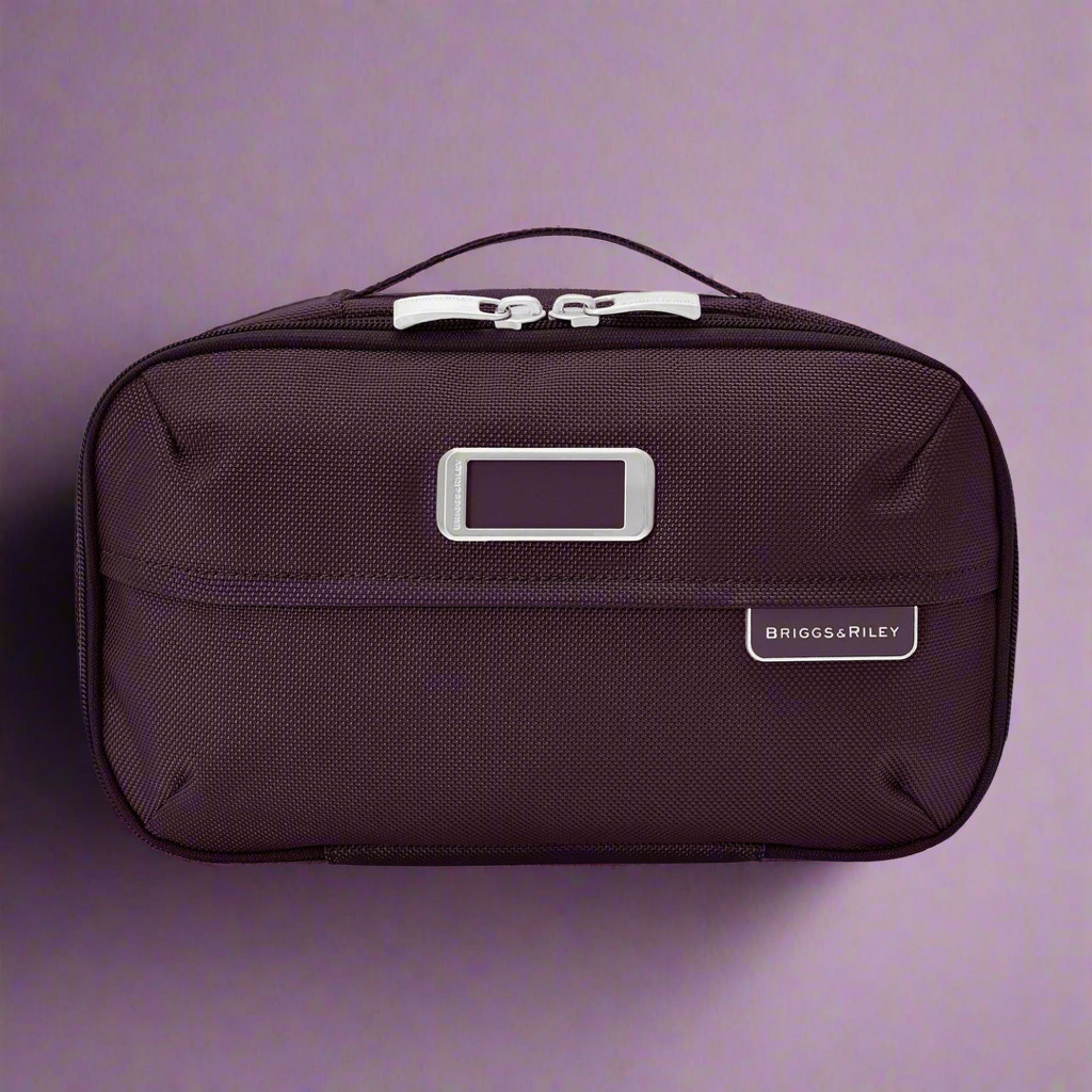 Briggs & Riley Baseline Expandable Essentials Toiletry Kit (Free Monogram)- BL115X Plum