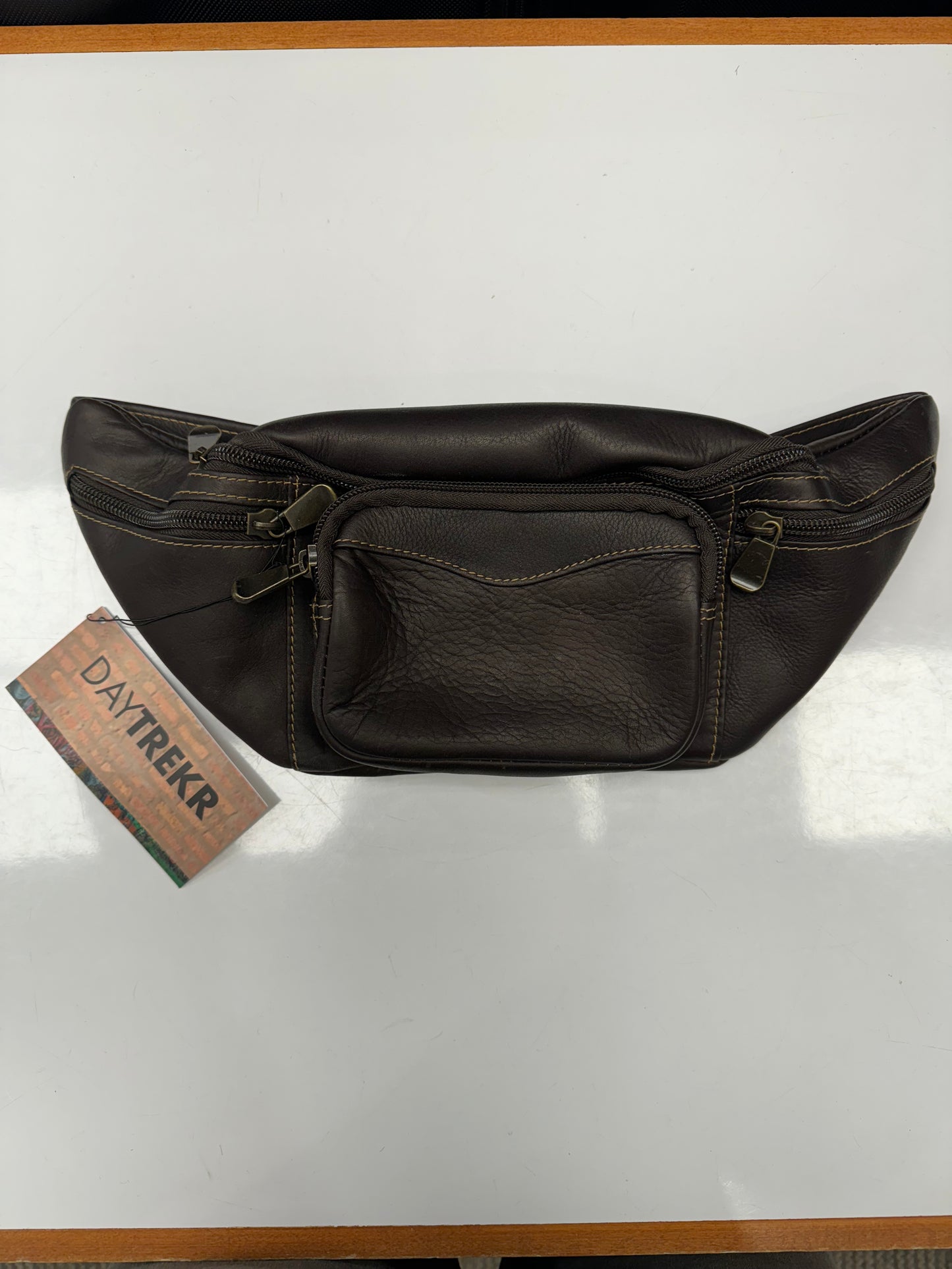 Daytrekr Leather Waist Pack Brown