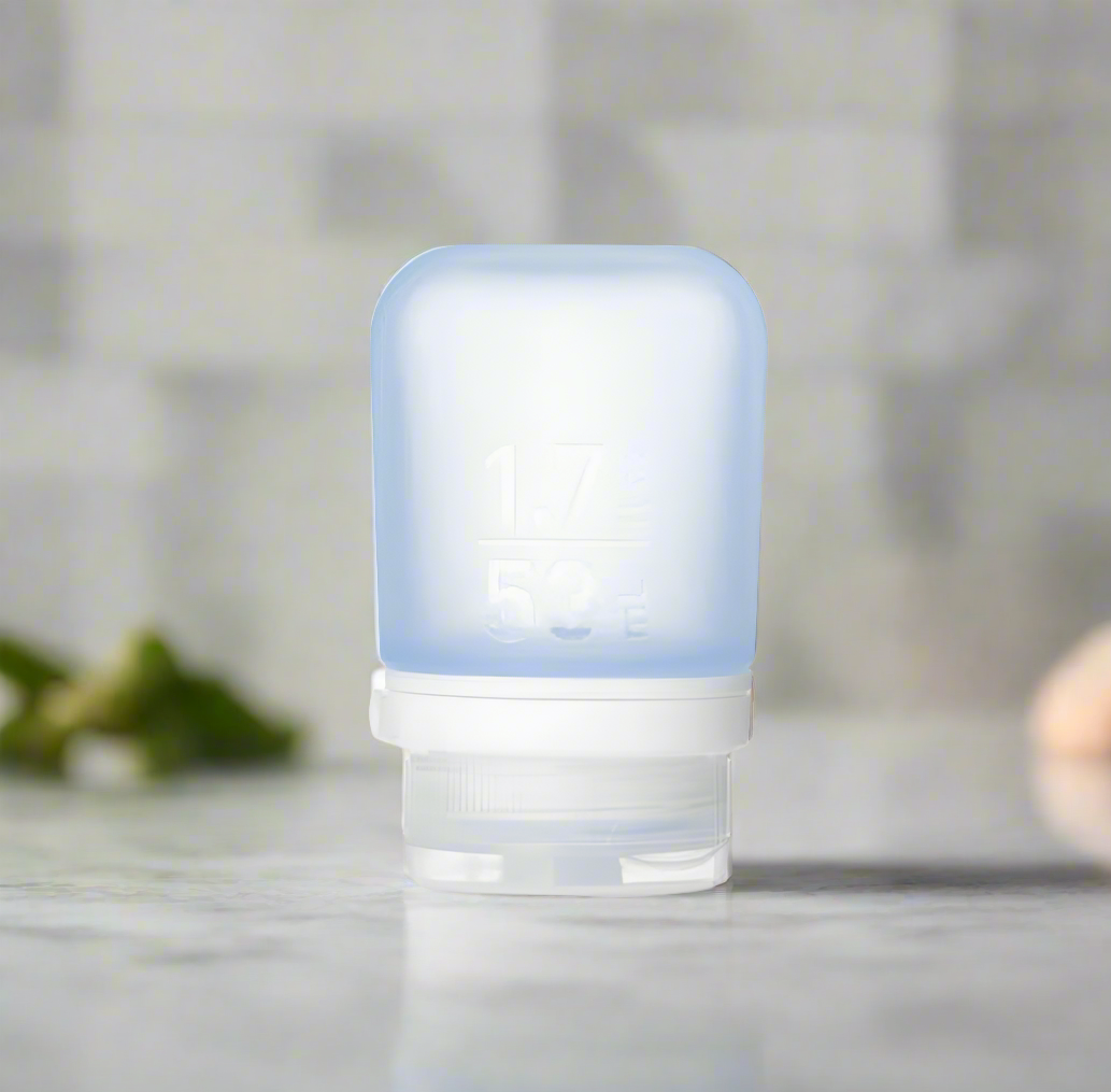 Humangear 1.7 oz Gotoob+ Silicone Toiletry 3-1-1 Bottle (SMALL) Blue