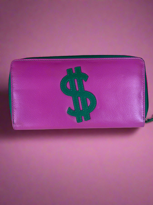 On Sale- ili NewYork Multi Organizer Wallet- $8.00 Fuscia Emerald