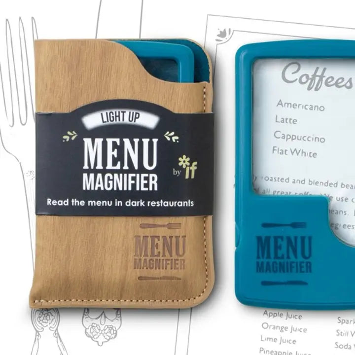 if USA Light Up Menu Magnifier Aqua