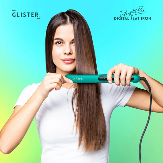 Glister Interstellar 1.25" Dual Voltage Flat Iron w/ Cosmic Tourmaline