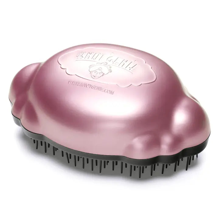 Knot Genie- Teeny Genie Travel Hair Brush Petal Pink