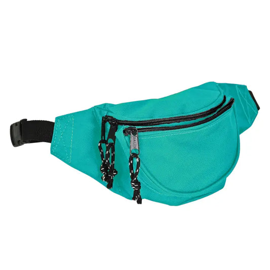Dalix Fanny Pack with 3 Pockets Traveling Concealment Pouch Aqua