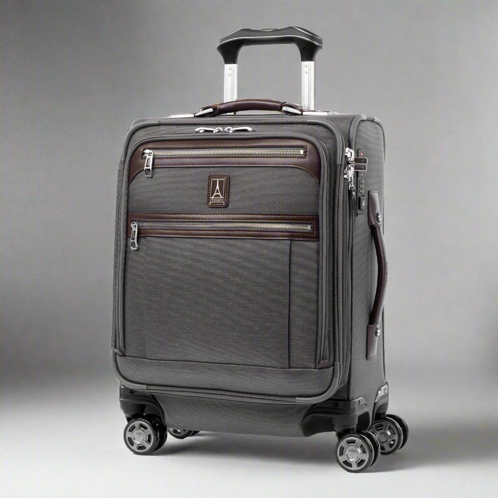 Travelpro Platinum Elite International Carry-On Softsided Expandable Spinner- 4091867 Vintage Grey