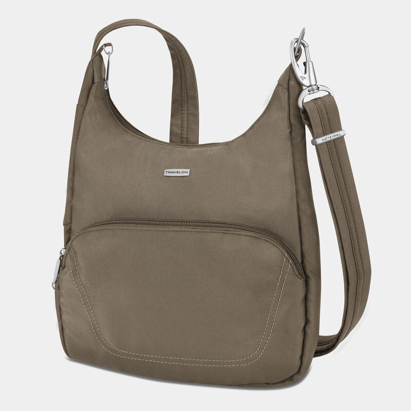 Travelon RFID Anti-Theft RFID Classic Essential Security Crossbody Nutmeg