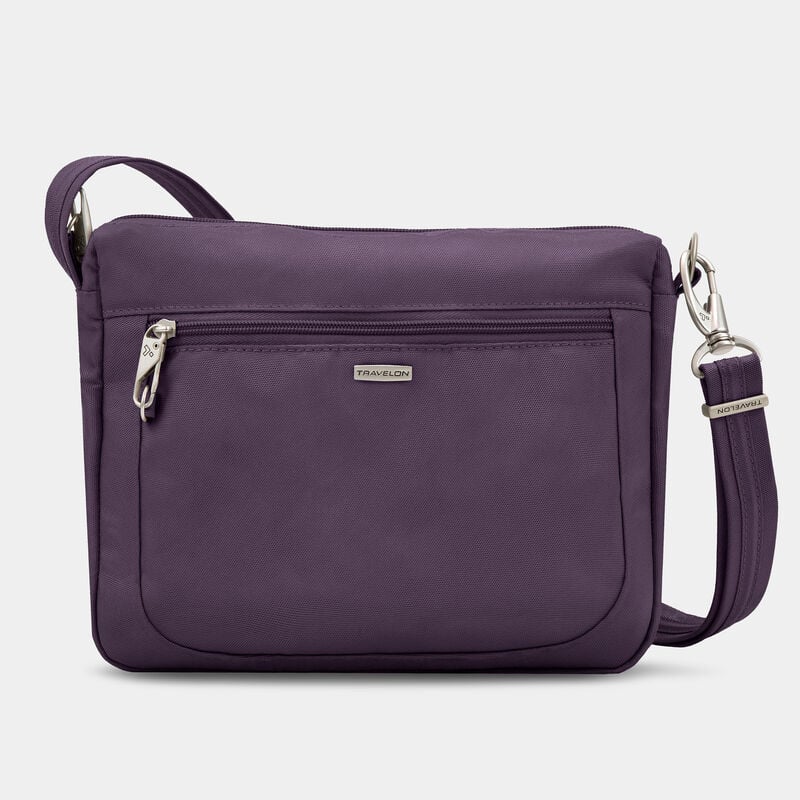 Travelon Anti-Theft RFID Classic Small E/W Crossbody Purple