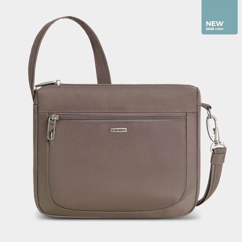 Travelon Anti-Theft RFID Classic Small E/W Crossbody Hazelnut