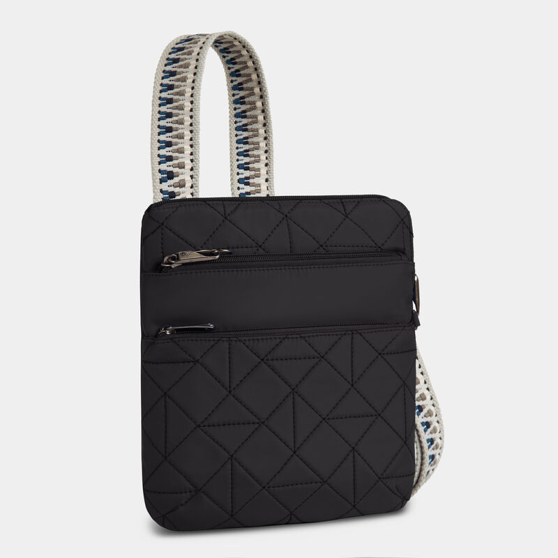 Travelon RFID Anti-Theft Boho Slim Crossbody Black
