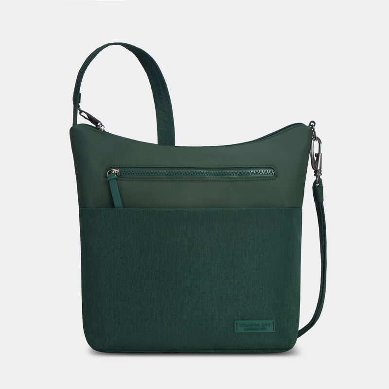 Travelon RFID Anti-Theft Metro Crossbody Forest Heather