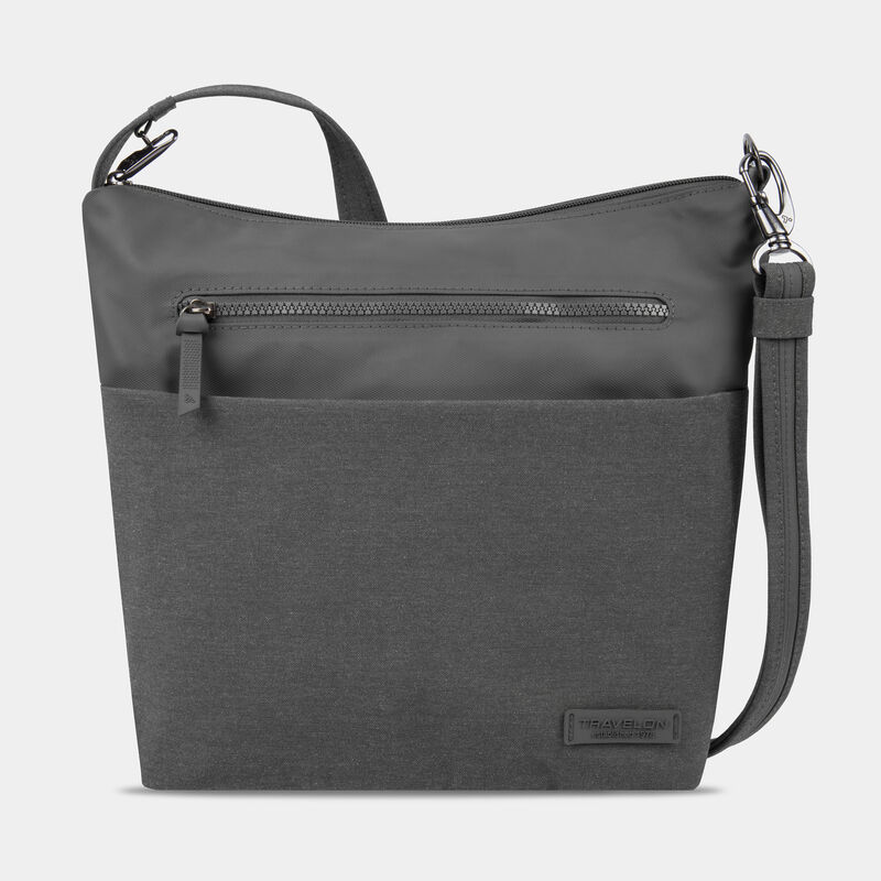 Travelon RFID Anti-Theft Metro Crossbody Gray Heather