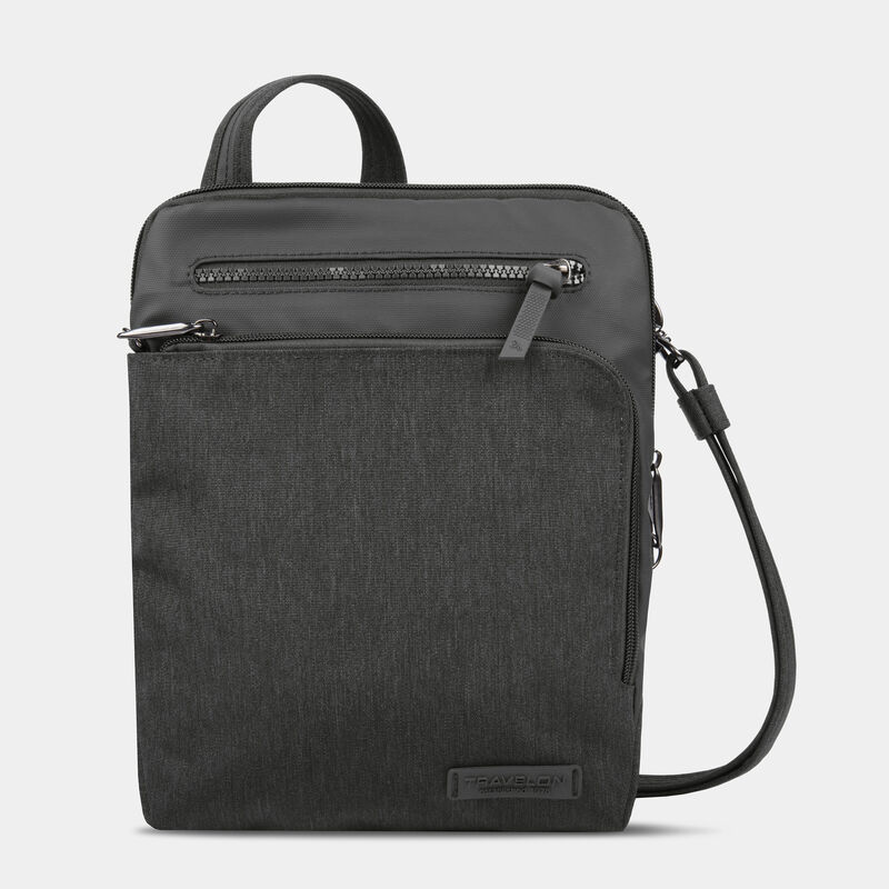 Travelon RFID Anti-Theft Metro Small Crossbody Gray Heather