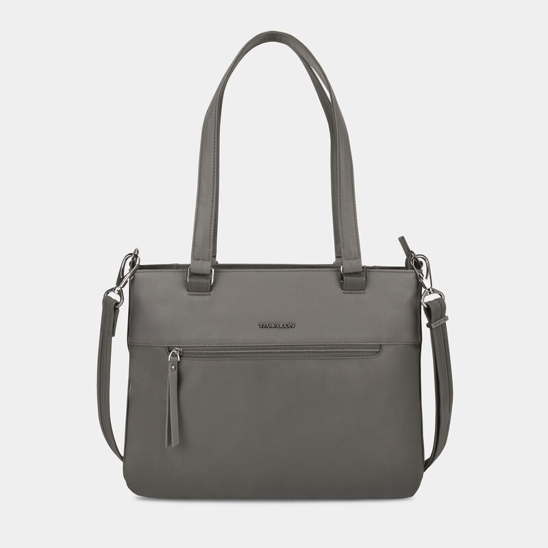 Travelon Anti-Theft RFID Addison Tote Gray