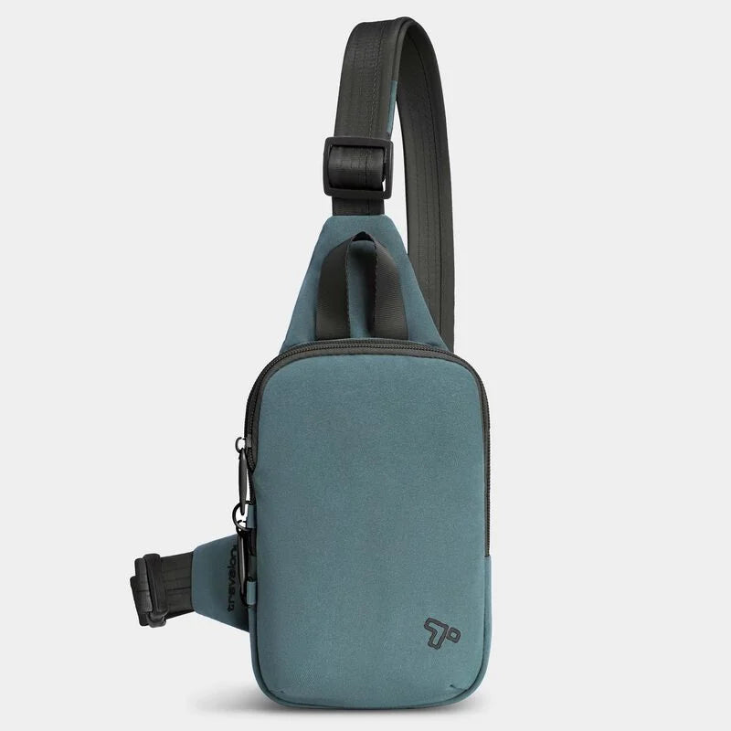 Travelon The Voyages RFID Anti-Theft Compact Sling Slate Blue